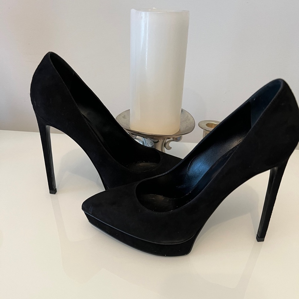 YSL black heels size 7.5